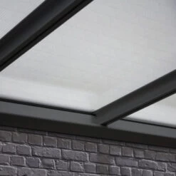 Pergola Adossée 300x300cm En Aluminium Noir Et Polycarbonate 4mm CIELO - DCB Garden 9 Pergola Adossée 300x300cm En Aluminium Noir Et Polycarbonate 4mm CIELO - DCB Garden -Outdoor Soldes pergola adossee 300x300cm en aluminium noir et polycarbonate 4mm cielo dcb garden 3