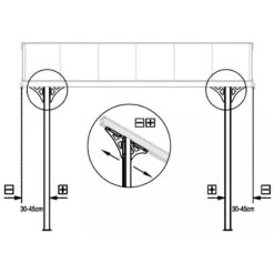 Pergola Adossée Ajustable - Toit De Terrasse En Alu 3,75x2,55m X-METAL 10 Pergola Adossée Ajustable - Toit De Terrasse En Alu 3,75x2,55m X-METAL -Outdoor Soldes pergola adossee ajustable toit de terrasse en alu 255x375m x metal 4