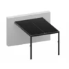 Pergola Adossée Bioclimatique En Aluminium Gris Anthracite 400x400cm Avec Lames Blanches ODIN - GardenGate
