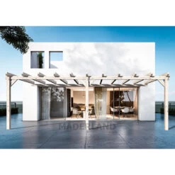 Pergola Adossée En Bois Lamellé-collé 600x400cm Sevilla – Maderland