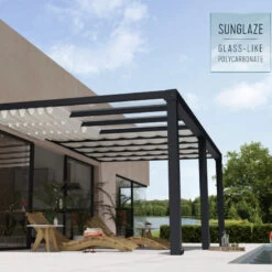 Pergola Adossée Stockholm 350x590cm Aluminium Gris Et Polycarbonate Avec Stores De Toit Rétractables – Palram - Canopia 9 Pergola Adossée Stockholm 350x590cm Aluminium Gris Et Polycarbonate Avec Stores De Toit Rétractables – Palram - Canopia -Outdoor Soldes pergola adossee stockholm 350x590cm aluminium gris et polycarbonate avec stores de toit retractables palram 3