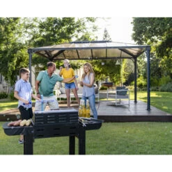 Pergola Aluminium Et Polycarbonate 430x295,5cm Martinique 4300 Palram - Canopia -Outdoor Soldes pergola aluminium et polycarbonate 430x2955cm martinique 4300 palram 3