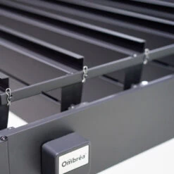 Pergola Bioclimatique Adossée En Alu Anthracite 3x5.3m Ombrea -Outdoor Soldes pergola bioclimatique adossee en alu anthracite 3x36m ombrea 3