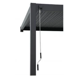 Pergola Bioclimatique Adossée En Alu Anthracite 3x3m Ombrea -Outdoor Soldes pergola bioclimatique adossee en alu anthracite 3x3m ombrea 5