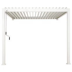 Pergola Bioclimatique Adossée En Alu Blanc 3x3m Ombrea 10 Pergola Bioclimatique Adossée En Alu Blanc 3x3m Ombrea -Outdoor Soldes pergola bioclimatique adossee en alu blanc 3x3m ombrea 4