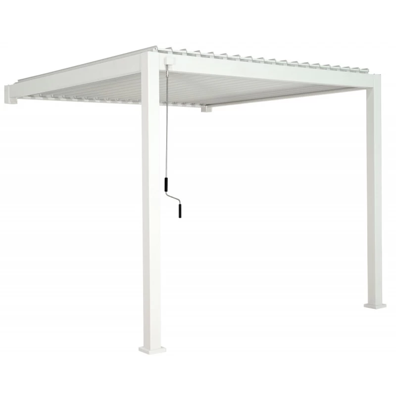 Pergola Bioclimatique Adossée En Alu Blanc 3x3m Ombrea 1 Pergola Bioclimatique Adossée En Alu Blanc 3x3m Ombrea