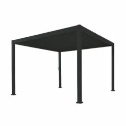 Pergola Bioclimatique Autoportante En Alu Anthracite 3.6x3.6m Ombrea -Outdoor Soldes pergola bioclimatique autoportante en alu anthracite 36x36m ombrea 3