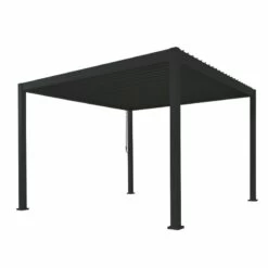 Pergola Bioclimatique Autoportante En Alu Anthracite 3x3m Ombrea -Outdoor Soldes pergola bioclimatique autoportante en alu anthracite 3x3m ombrea 3