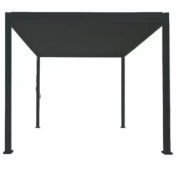 Pergola Bioclimatique Autoportante En Alu Anthracite 3x4m Ombrea -Outdoor Soldes pergola bioclimatique autoportante en alu anthracite 3x4m ombrea 4