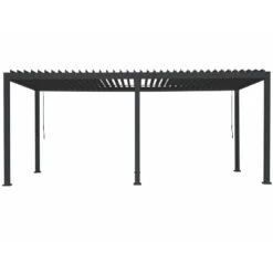 Pergola Bioclimatique Autoportante En Alu Anthracite 3x6m Ombrea -Outdoor Soldes pergola bioclimatique autoportante en alu anthracite 3x6m ombrea 3