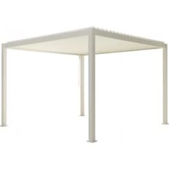 Pergola Bioclimatique Autoportante En Alu Blanc 3.6x3.6m Ombrea 8 Pergola Bioclimatique Autoportante En Alu Blanc 3.6x3.6m Ombrea -Outdoor Soldes pergola bioclimatique autoportante en alu blanc 36x36m ombrea 2