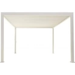 Pergola Bioclimatique Autoportante En Alu Blanc 3.6x3.6m Ombrea 9 Pergola Bioclimatique Autoportante En Alu Blanc 3.6x3.6m Ombrea -Outdoor Soldes pergola bioclimatique autoportante en alu blanc 36x36m ombrea 3