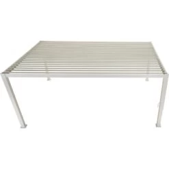 Pergola Bioclimatique Ombréa Autoportante 3x4M - Blanc - S1 -Outdoor Soldes pergola bioclimatique autoportante en alu blanc 3x4m ombrea 3