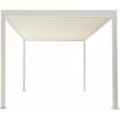 Pergola Bioclimatique Ombréa Autoportante 3x4M - Blanc - S1 -Outdoor Soldes pergola bioclimatique autoportante en alu blanc 3x4m ombrea 4