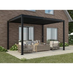 Pergola Bioclimatique Autoportante En Aluminium Anthracite 4x3m - X-METAL 10 Pergola Bioclimatique Autoportante En Aluminium Anthracite 4x3m - X-METAL -Outdoor Soldes pergola bioclimatique autoportante en aluminium anthracite 4x3m x metal 4