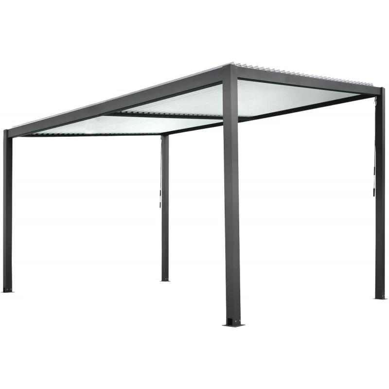Pergola Bioclimatique En Aluminium Avec Lames Orientables Blanches TRAMONTO - DCB Garden 1 Pergola Bioclimatique En Aluminium Avec Lames Orientables Blanches TRAMONTO - DCB Garden