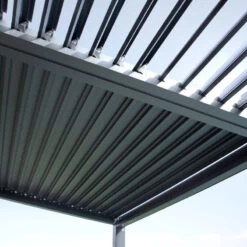 Pergola Bioclimatique En Aluminium Avec Lames Orientables Grises Anthracite TRAMONTO - DCB Garden 9 Pergola Bioclimatique En Aluminium Avec Lames Orientables Grises Anthracite TRAMONTO - DCB Garden -Outdoor Soldes pergola bioclimatique en aluminium avec lames orientables grises anthracite tramonto dcb garden 3
