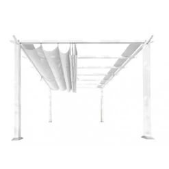 Nouvelles versions -Outdoor Soldes pergola en aluminium blanc 350x350cm florida paragon outdoor 1