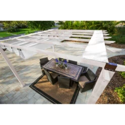 Pergola En Aluminium Blanc 350x350cm Florida – PARAGON OUTDOOR -Outdoor Soldes pergola en aluminium blanc 350x350cm florida paragon outdoor 3