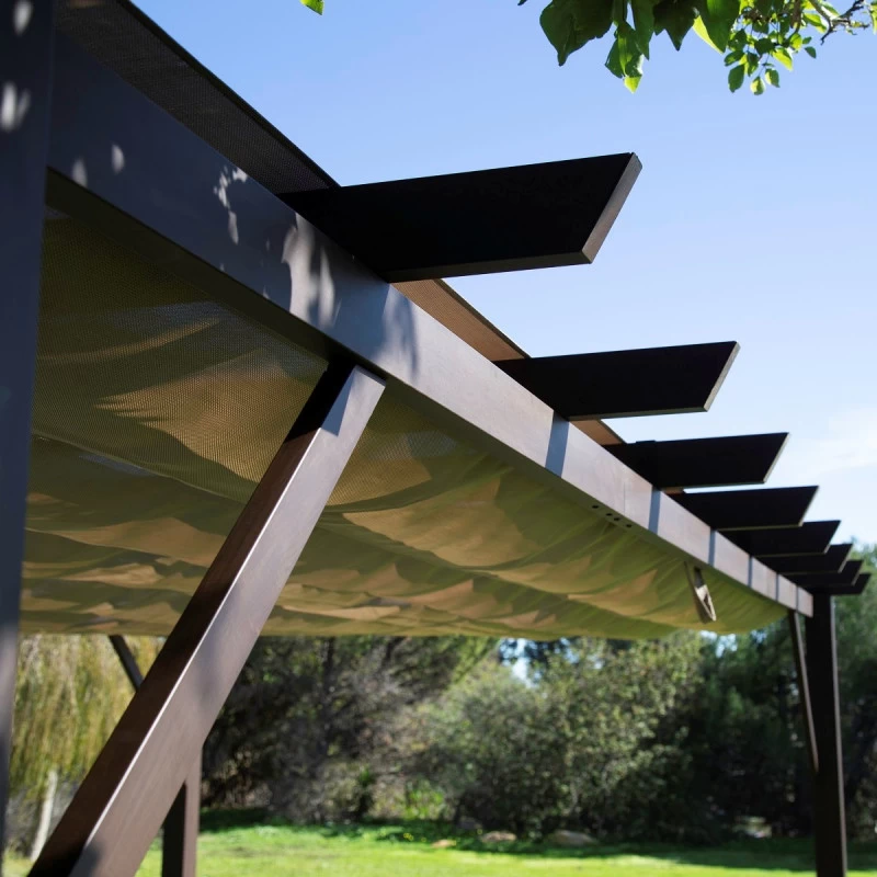 Pergola En Aluminium Marron Foncé 576x311,5cm Modena – PARAGON OUTDOOR 5 Pergola En Aluminium Marron Foncé 576x311,5cm Modena – PARAGON OUTDOOR – Image 5