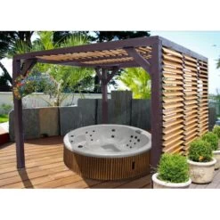 Pergola En Bois Avec Ventelles Amovibles Sur Toiture + 1 Côté 340x312x217cm Veneto 10 Pergola En Bois Avec Ventelles Amovibles Sur Toiture + 1 Côté 340x312x217cm Veneto -Outdoor Soldes pergola en bois avec ventelles amovibles sur toiture 1 cote 339x312x217cm veneto 4