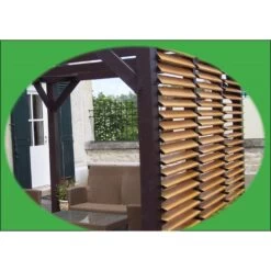 Pergola En Bois Avec Ventelles Amovibles Sur Toiture + 1 Côté 340x312x217cm Veneto 11 Pergola En Bois Avec Ventelles Amovibles Sur Toiture + 1 Côté 340x312x217cm Veneto -Outdoor Soldes pergola en bois avec ventelles amovibles sur toiture 1 cote 339x312x217cm veneto 5