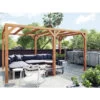 Pergola En Bois Lamellé-collé 500x300cm Fuengirola – Maderland