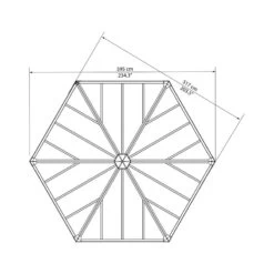 Pergola Fermée En Aluminium Et Polycarbonate 517x595cm Garda™ - Palram - Canopia -Outdoor Soldes pergola fermee en aluminium et polycarbonate 517x595cm garda palram 3