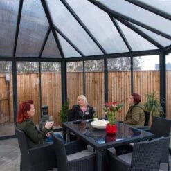 Pergola Fermée En Aluminium Et Polycarbonate 517x595cm Garda™ - Palram - Canopia -Outdoor Soldes pergola fermee en aluminium et polycarbonate 517x595cm garda palram 5