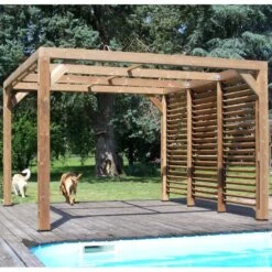 Pergola THERMAUVENT 10,67m² Paroi Avec Ventelles Mobiles HABRITA 11 Pergola THERMAUVENT 10,67m² Paroi Avec Ventelles Mobiles HABRITA -Outdoor Soldes pergola thermauvent 1067m paroi avec ventelles mobiles habrita 5