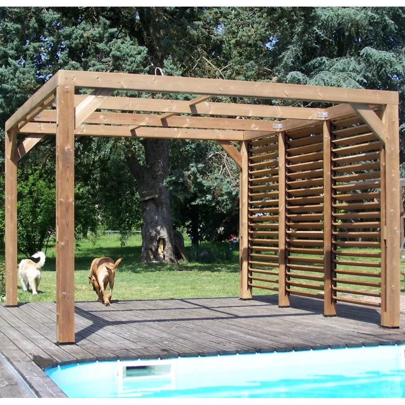 Pergola THERMAUVENT 10,67m² Paroi Avec Ventelles Mobiles HABRITA 6 Pergola THERMAUVENT 10,67m² Paroi Avec Ventelles Mobiles HABRITA – Image 6