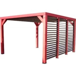 Pergola THERMAUVENT 10,67m² Toiture Et Paroi Avec Ventelles HABRITA -Outdoor Soldes pergola thermauvent 1067m toiture et paroi avec ventelles habrita 2