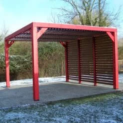 Pergola THERMAUVENT 10,67m² Toiture Et Paroi Avec Ventelles HABRITA -Outdoor Soldes pergola thermauvent 1067m toiture et paroi avec ventelles habrita 4