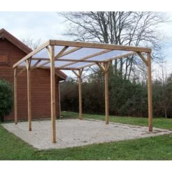 Pergola THONON 15,06m² En Bois Massif Avec Couverture PVC – HABRITA -Outdoor Soldes pergola thonon 1506m en bois avec couverture pvc habrita 5