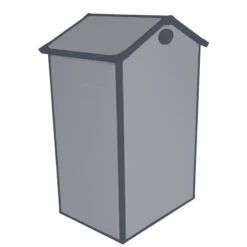 Petit Abri De Jardin En Résine Gris 1,34m² + Kit De Fondation - JOBU -Outdoor Soldes petit abri de jardin en resine gris 139m kit de fondation jobu 3