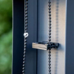 Rideau En PVC Tissé Gris Pour Côté 2,40m De La Pergola Bioclimatique Alu 7,20m² Habrita -Outdoor Soldes rideau en pvc tisse gris pour cote 240m de la pergola bioclimatique alu 720m habrita 2