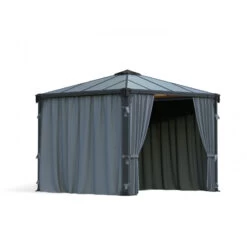 Rideaux En Polyester Gris Pour Pergolas Palermo 3000/3500/3600 + Milano 3000 + Martinique 3600 - Palram - Canopia 11 Rideaux En Polyester Gris Pour Pergolas Palermo 3000/3500/3600 + Milano 3000 + Martinique 3600 - Palram - Canopia -Outdoor Soldes rideaux en polyester gris pour pergola palermo 3000 palram 5