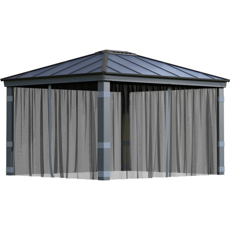 Set De Moustiquaires En Polyester Léger Pour Pergolas Dallas 4300 De 15,5m² - Palram - Canopia 2 Set De Moustiquaires En Polyester Léger Pour Pergolas Dallas 4300 De 15,5m² - Palram - Canopia – Image 2