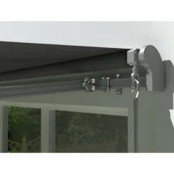 Store Banne Manuel 295x200cm EASY Toile Polyester Grise - X-METAL -Outdoor Soldes store banne manuel 295x200cm easy toile polyester grise x metal 2