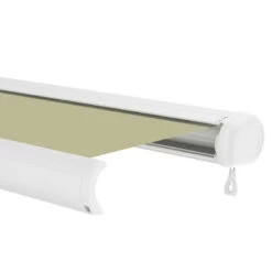 Store Banne Manuel 300x250cm LUXO Toile Polyester Beige - X-METAL -Outdoor Soldes store banne manuel 300x250cm luxo toile polyester beige x metal 5