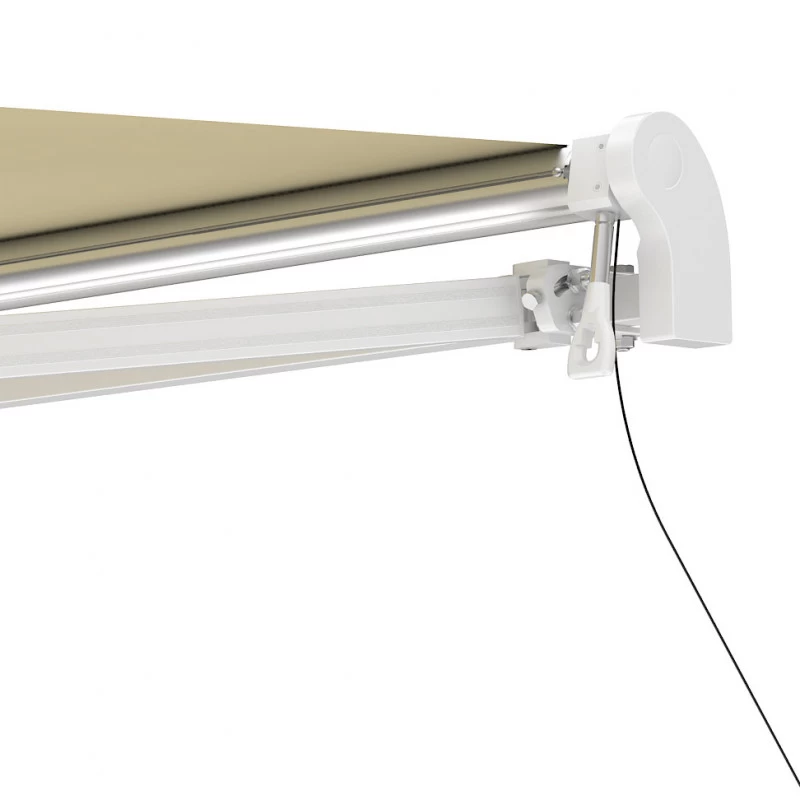 Store Banne Motorisé 350x250cm EASY Toile Polyester Beige - X-METAL 6 Store Banne Motorisé 350x250cm EASY Toile Polyester Beige - X-METAL – Image 6