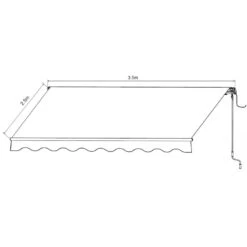 Store Banne Motorisé 350x250cm EASY Toile Polyester Grise - X-METAL -Outdoor Soldes store banne motorise 350x250cm easy toile polyester grise x metal 2