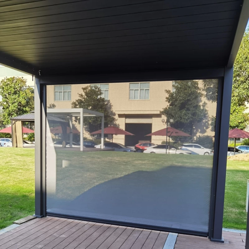 Store Latéral Anthracite 300cm Pour Pergola Bioclimatique En Alu Ombrea 4 Store Latéral Anthracite 300cm Pour Pergola Bioclimatique En Alu Ombrea – Image 4