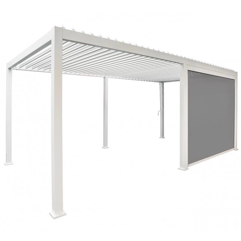 Store Latéral Blanc 300cm Pour Pergola Bioclimatique En Alu Ombrea 4 Store Latéral Blanc 300cm Pour Pergola Bioclimatique En Alu Ombrea – Image 4