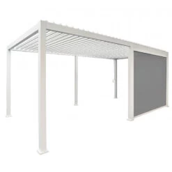 Store Latéral Blanc 400cm Pour Pergola Bioclimatique En Alu Ombrea -Outdoor Soldes store lateral blanc 400cm pour pergola bioclimatique en alu ombrea 2