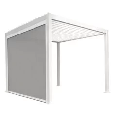 Store Latéral Blanc 400cm Pour Pergola Bioclimatique En Alu Ombrea -Outdoor Soldes store lateral blanc 400cm pour pergola bioclimatique en alu ombrea 3