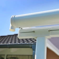 Toit De Terrasse 224x448cm En Aluminium Blanc Et Polycarbonate 6mm SIERRA - Canopia By Palram -Outdoor Soldes toit de terrasse 224x448cm en aluminium blanc et polycarbonate 6mm sierra palram 5