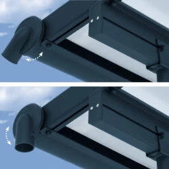 Toit De Terrasse 224x670cm En Aluminium Gris Et Polycarbonate 6mm SIERRA - Canopia By Palram -Outdoor Soldes toit de terrasse 224x670cm en aluminium gris et polycarbonate 6mm sierra palram 1 3