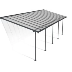 Toit De Terrasse 295x924cm En Aluminium Gris Et Polycarbonate 6mm SIERRA - Canopia By Palram 8 Toit De Terrasse 295x924cm En Aluminium Gris Et Polycarbonate 6mm SIERRA - Canopia By Palram -Outdoor Soldes toit de terrasse 295x924cm en aluminium gris et polycarbonate 6mm sierra canopia by palram 2