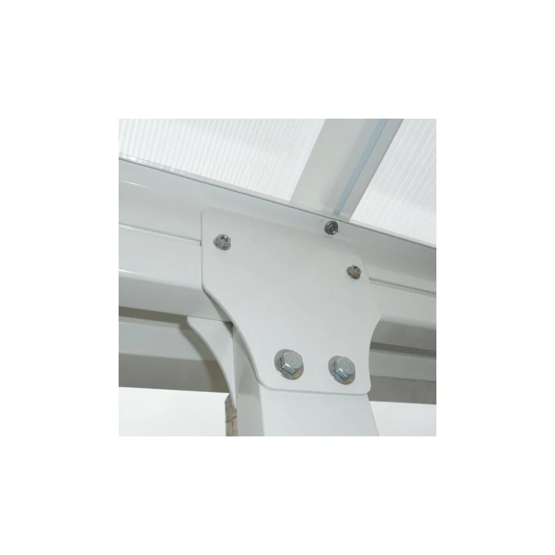 Toit De Terrasse 300x700cm En Alu Blanc Et Polycarbonate 8mm PATIO 6 Toit De Terrasse 300x700cm En Alu Blanc Et Polycarbonate 8mm PATIO – Image 6